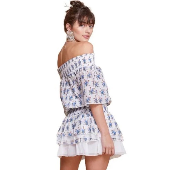 Guadelupe Design Anais Mini Dress Boho Gypsy Medium Cotton Silk - Picture 8 of 12